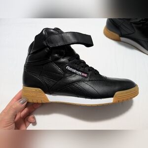 Men's Reebok Classic Ex-O-Fit Hi Tops, Gum Sole, Size 8